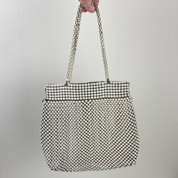 Whiting & Davis‎ Alumesh Double Handle Bag Purse Handbag Evening - Picture 5 of 8